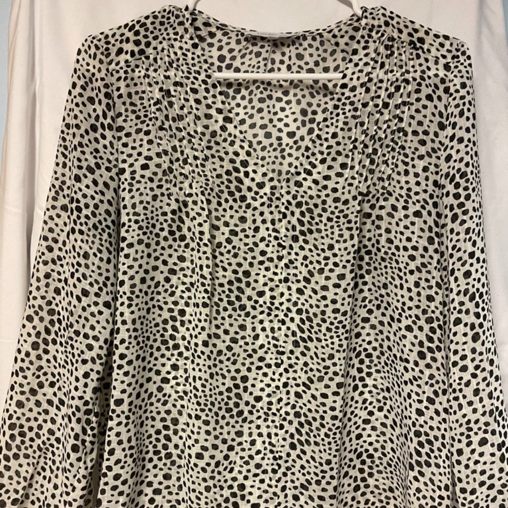 Love Encounter S Black & White Polka Dot shirt